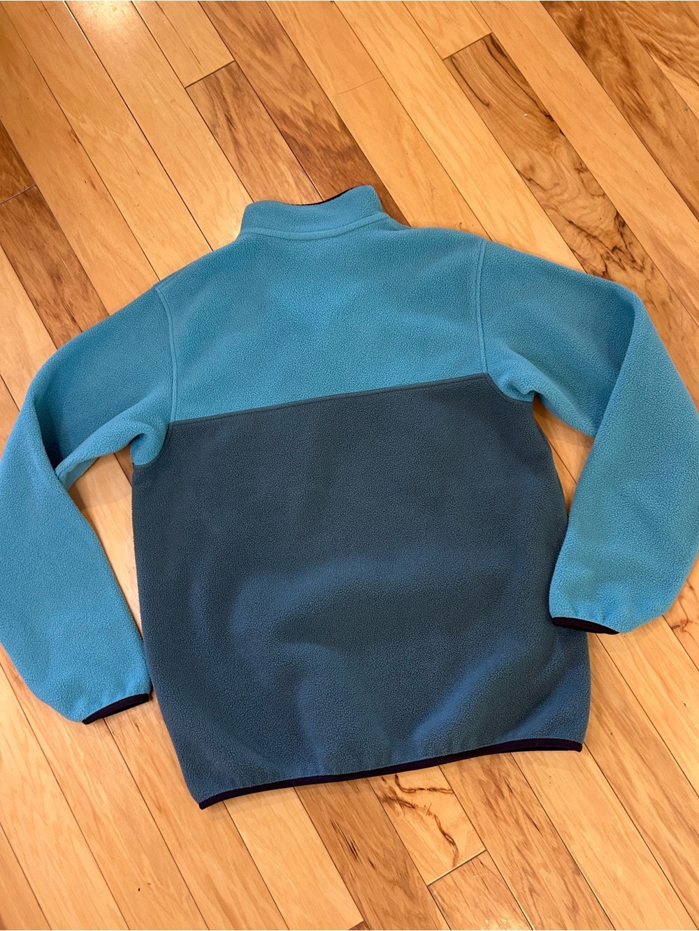 Patagonia Synchilla Snap-T Fleece Pullover Womens Large Teal Gray Colorblock - Picture 5 of 8